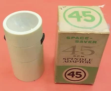 Voice of Music 45 RPM Vinyl Record Changer Spindle Adapter for Phonographs White