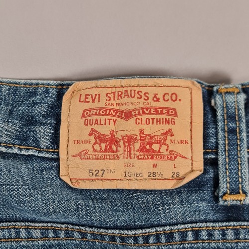 Levis 527 Damen Bootcut Jeans Blau W28 L28 Boot Cut Denim Mid Rise - Bild 11 von 11