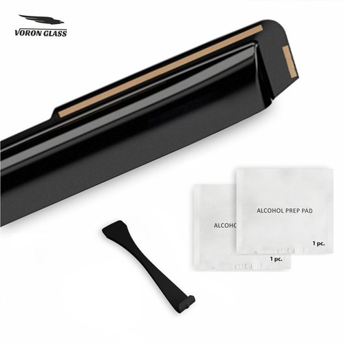 Sun Rain Visors Wind Rain Guards for 2007-2021 Toyota Tundra CrewMax - Picture 8 of 9