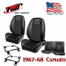 Tmi Pro-series Frontrear Seat Kit - With Brackets For 1967-1968 Camaro Coupe