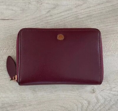 Original Leder-Portmonee Marke Radley Hochwertig Weinrot Sehr gute Qualität 