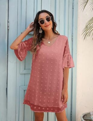 blue floral dress short Adrianna Papell Floral Jacquard Fit And Flare Dress