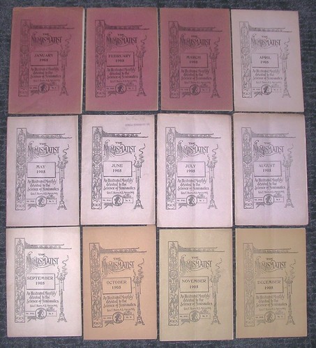 A Complete Set of 1905 "Numismatists", 12 Issues, $7.50/Issue, Hard to Find