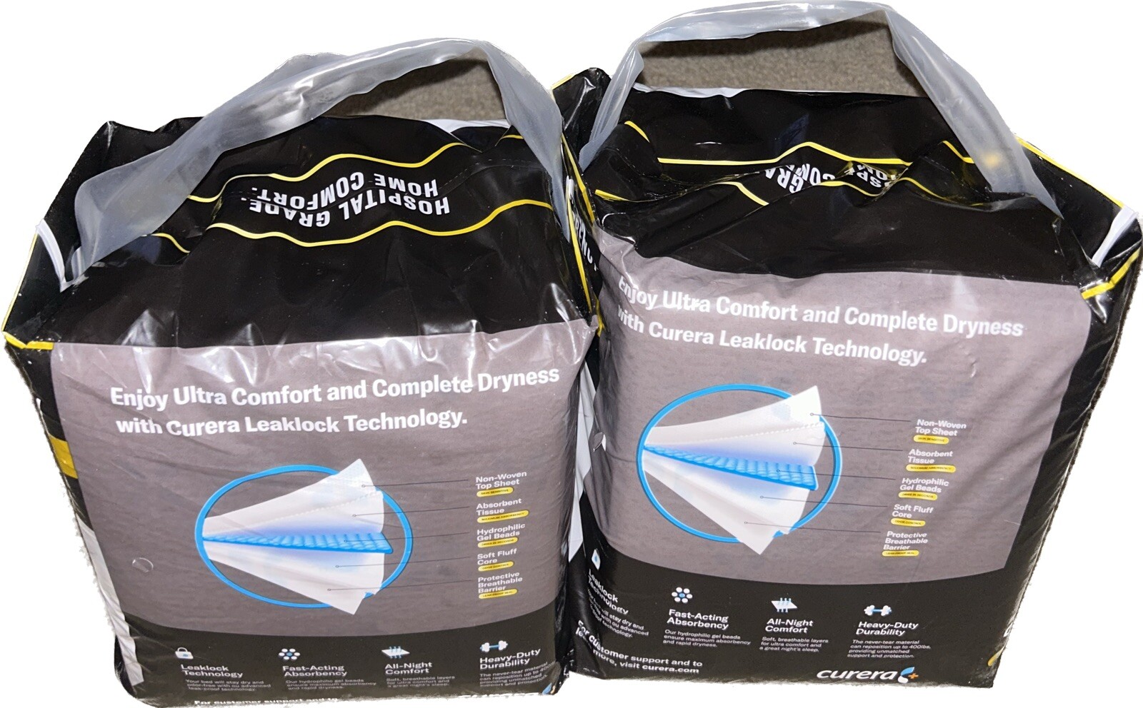 Chux Chucks MAX Hospital Grade Bed Pads 36x36 Disposable Pads 2 Pack