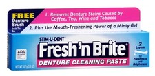 Fresh 'n Brite Denture Cleaning Paste, 3.8 Ounce Pack of 4