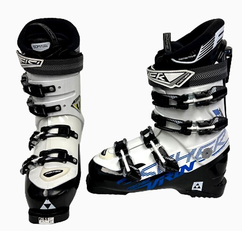 Fischer Viron 8 Ski Boots Sz 26.5,US 8.5 Flex 80, Last 103 Fischer Viron 8 Ski Boots Sz 26.5,US 8.5 Flex 80, Last 103