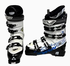 Fischer Viron 8 Ski Boots Sz 26.5,US 8.5  Flex 80, Last 103 Mens White Alpine