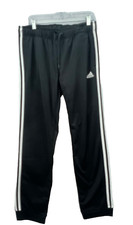 Adidas Women's Black Track L Pants Slim Fit Straight Leg Full Length Style NWT