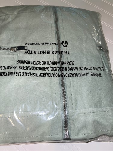 Women's Large Apt. 9 Long Sleeve Moto Jacket in Pearberry Green Retail $68.00 - Picture 8 of 8