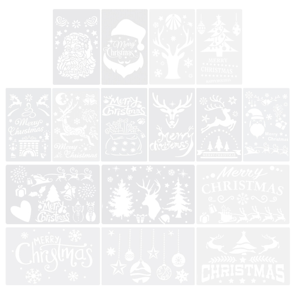Christmas Hollow Stencils Party Painting Cards Making Accessory Holiday Stencil eBay