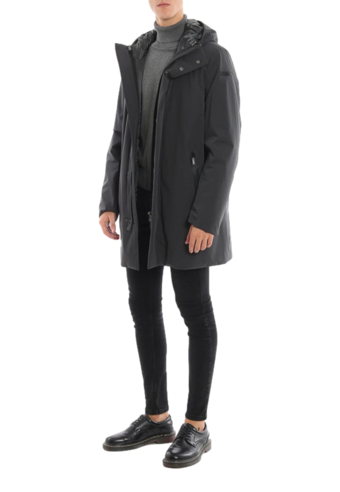 NWT RRD TWO -IN-ONE WATERPROOF AND PADDED RAIN PARKA W19025 11 DARK GREY image 2