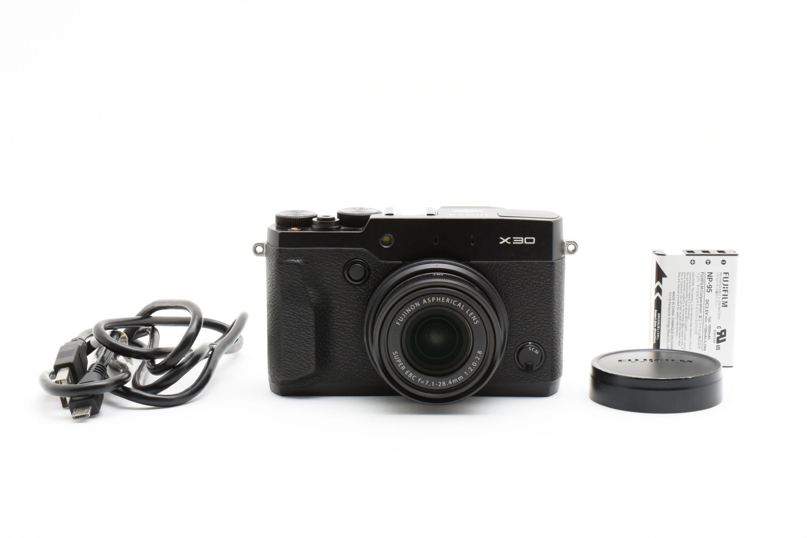 Near MINT Fujifilm FinePix X30 12MP Digital Camera Black Japan Import