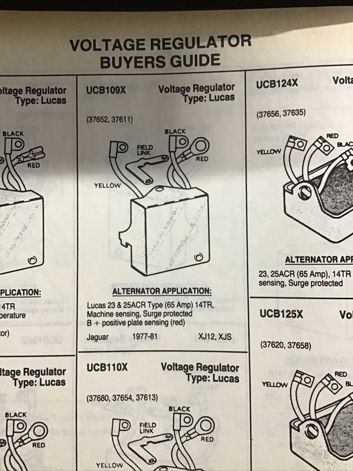 Jaguar XJ12 & XJS NOS Lucas regulador de tensão 23ACR/25ACR alternadores 1977-1981 - Imagem 3 de 4
