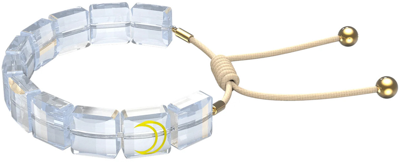 Braccialetto Swarovski Letra Luna, Bianco, simbolo placcato color oro 5615863