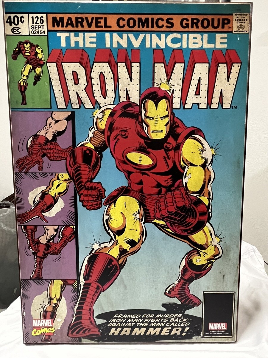 Marvel Comics Group The Invincible Iron Man Hammer! 19in X 13in