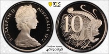 1972 Australian 10c Proof Coin PR68DCAM