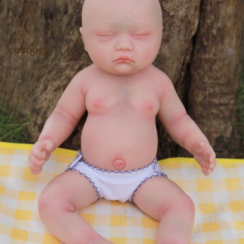 COSDOLL 17.7" Reborn Baby Dolls Full Platinum Silicone Baby Dolls 3.45KG Newborn - Picture 5 of 20