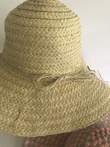 D&Y Floppy Paper Straw Sunhat Natural Sun Protect UPF 50 New Crushable O/S - Picture 2 of 10