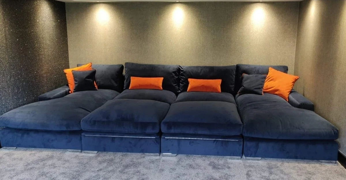 4mx8ft Big home theatre chair Seater Sofa Cuddle Chair with removable stools
