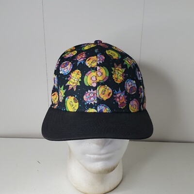 Rick & Morty AOP Print Hat Men's Snapback Hat Baseball Cap Bioworld Adult Swim
