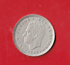 Münze SPANIEN  25 Peseten  1975 (79 im Stern)  Ku / Ni  Sehr schön