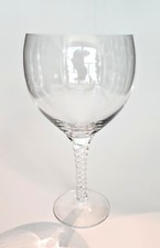 Orrefors Crystal Blown Glass Twisted Stemware Goblets Anne 16oz 7 7/8" 10 avail.