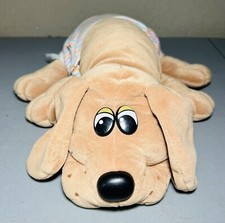 Vintage 1985 Original Large 18  Tonka Pound Puppy Plush Dog w Button Bottoms