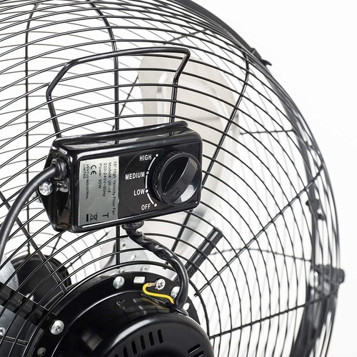 18 inch Velocity Floor Fan Industrial Electric Portable Cooling Fan 3 Speeds UK - Picture 5 of 7