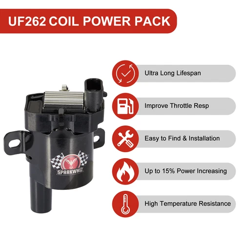 8 Set Round Ignition Coil and Spark Plug &Wire For GMC Chevy Silverado 1500 5.3L - Picture 7 of 24