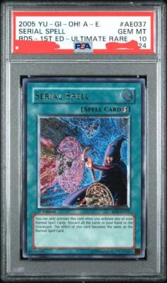 PSA10 Yu-Gi-Oh Serial Spell RDS-AE037 1st Edition Ultimate