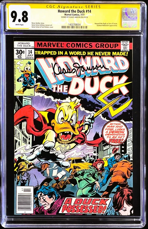 Howard The Duck #14 CGC 9.8 SS 1977 Marvel Comics Son of Satan App 1 of 3 Signed - Image 4 of 4