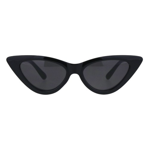 Girls Kid Size Mod Plastic Cat Eye Minimal Chic Retro Sunglasses - Picture 2 of 24