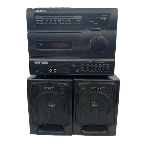 Vintage Sony Boombox FM/AM Working CFS-1035 90s Portable Needs New Belts* Read*