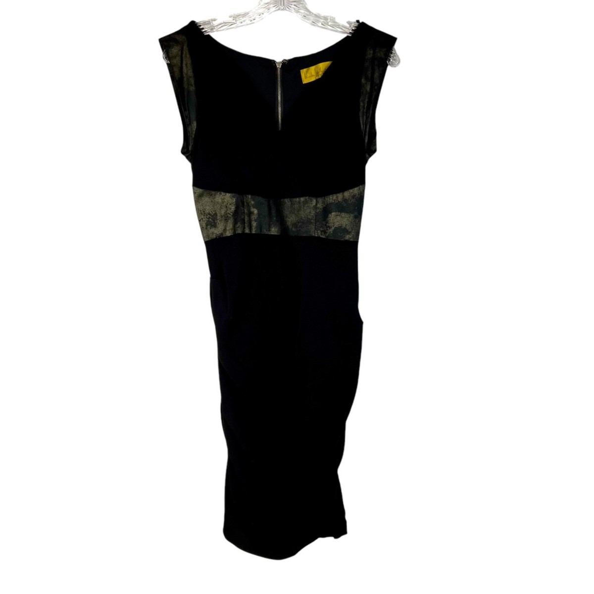 nicole miller black ruched dress Nicole Miller Collection Black Ruched Cocktail Dress