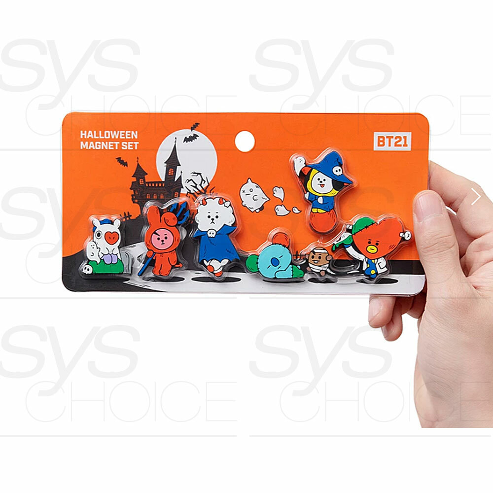BTS BT21 Official Authentic Goods 19 Halloween Magnet SET