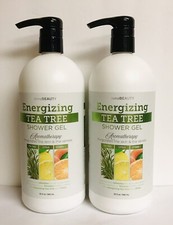 2 Bottles Energizing Tea Tree  Citrus Shower Gel with Vitamin C 32 fl oz Each