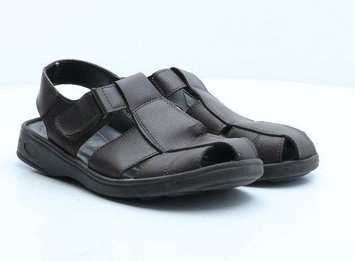 Bata da uomo marrone poliestere pescatore casual UK 6 EU - Foto 4 di 12