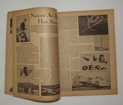 Vintage Flying Aces Dezember 1938 Magazin If Japan Bombs "Wladiwostok" & Modellplan - Bild 9 von 14