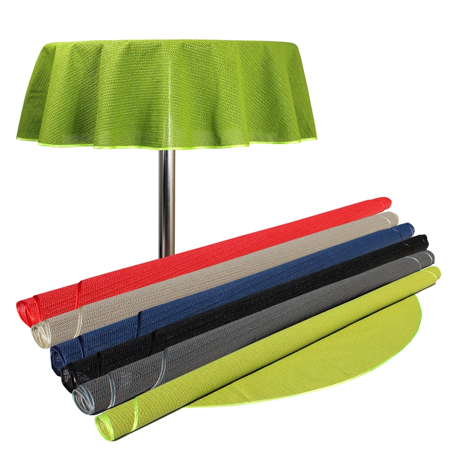 Gartentischdecke rund outdoor wasserfest Garten Tischdecke abwischbar PVC - Bild 2 von 4