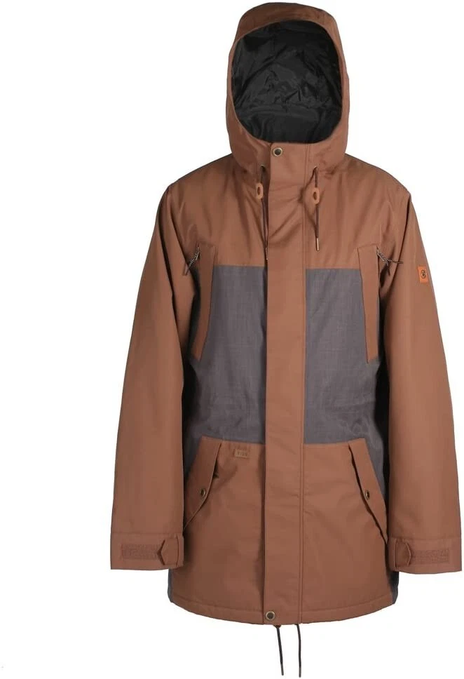 RIDE Snowboards Men's BEACON Snow Jacket - Brown - Large - NWT