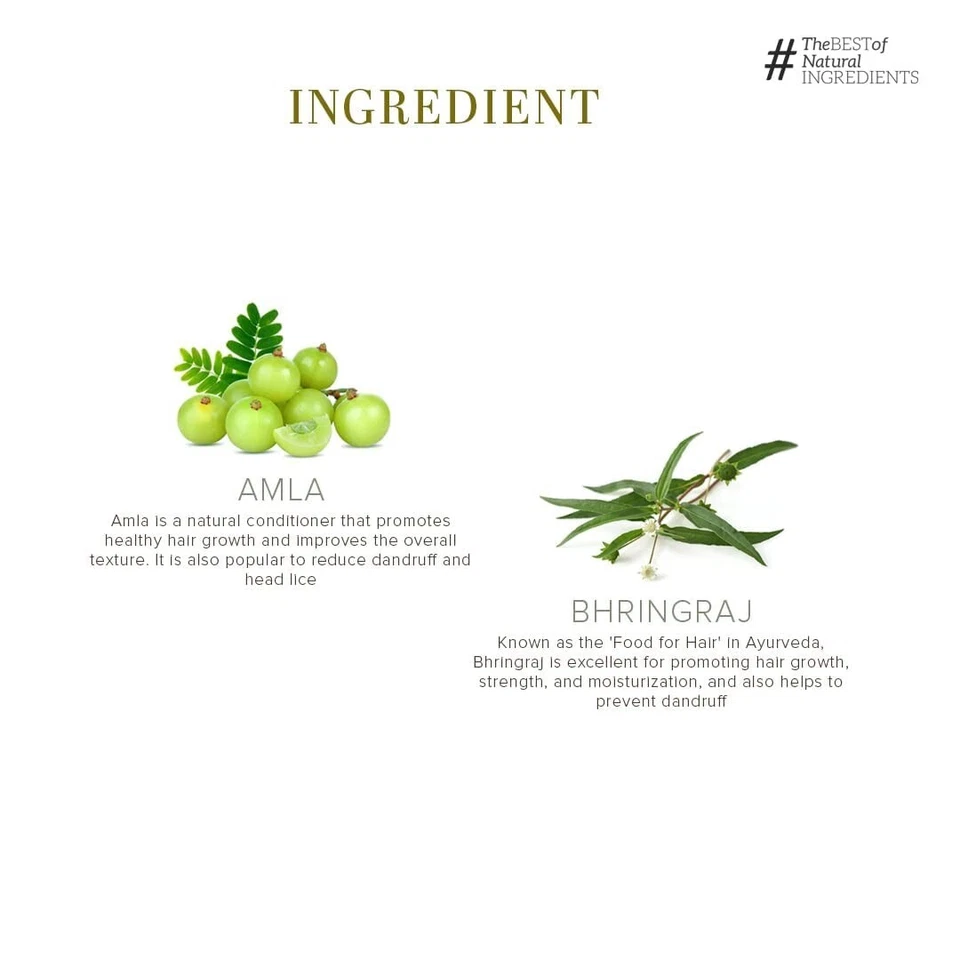 Khadi Natural Ayurvedic Amla and Bhringraj Hair Cleanser/Shampoo 210 Ml - Image 3 of 4