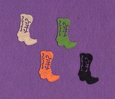 COWBOY 2 BOOT 1 die cuts scrapbook cards