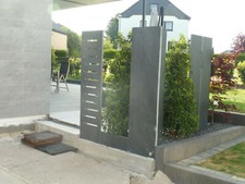 Schiefer Stelen Sichtschutzplatten Naturstein Gartenstein mit gesägten Kanten