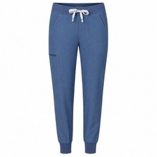 FIGS Technical Collection Scrub Pants Size M Tall Zamora High Waist Jogger Blue