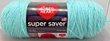 Red Heart Super Saver Yarn Minty Green Med 4 Acrylic 7 oz Knit Crochet 364 yds