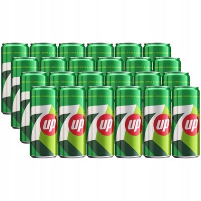 5900497045971 7UP Napój gazowany o smaku cytrynowo-limonkowym 330 ml x 24 sztuki