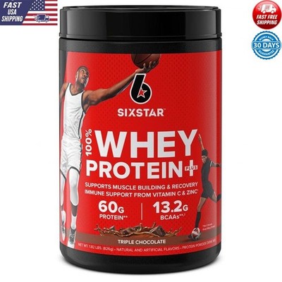 100% Whey Protein Powder 30g Protein Immunity Support Triple Chocolate 1.81lbs