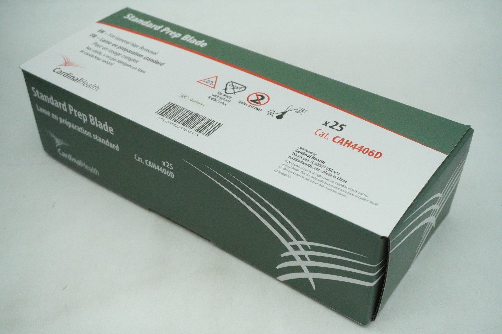 Box/25 Blades CARDINAL HEALTH CAH4406D Standard Prep Clipper Blades