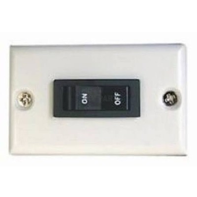 American Motorhome RV 12V 2 Pin On\Off Switch With White Mounting plate 11-0192