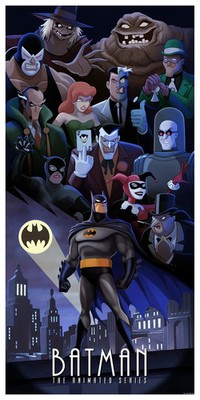 Batman Animated Series by Pablo Olivera Ltd Edition x/150 Poster